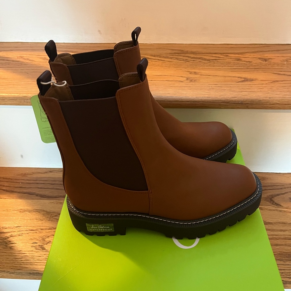 NIB Sam Edelman Laguna Tawny Chelsea Boots 9.5